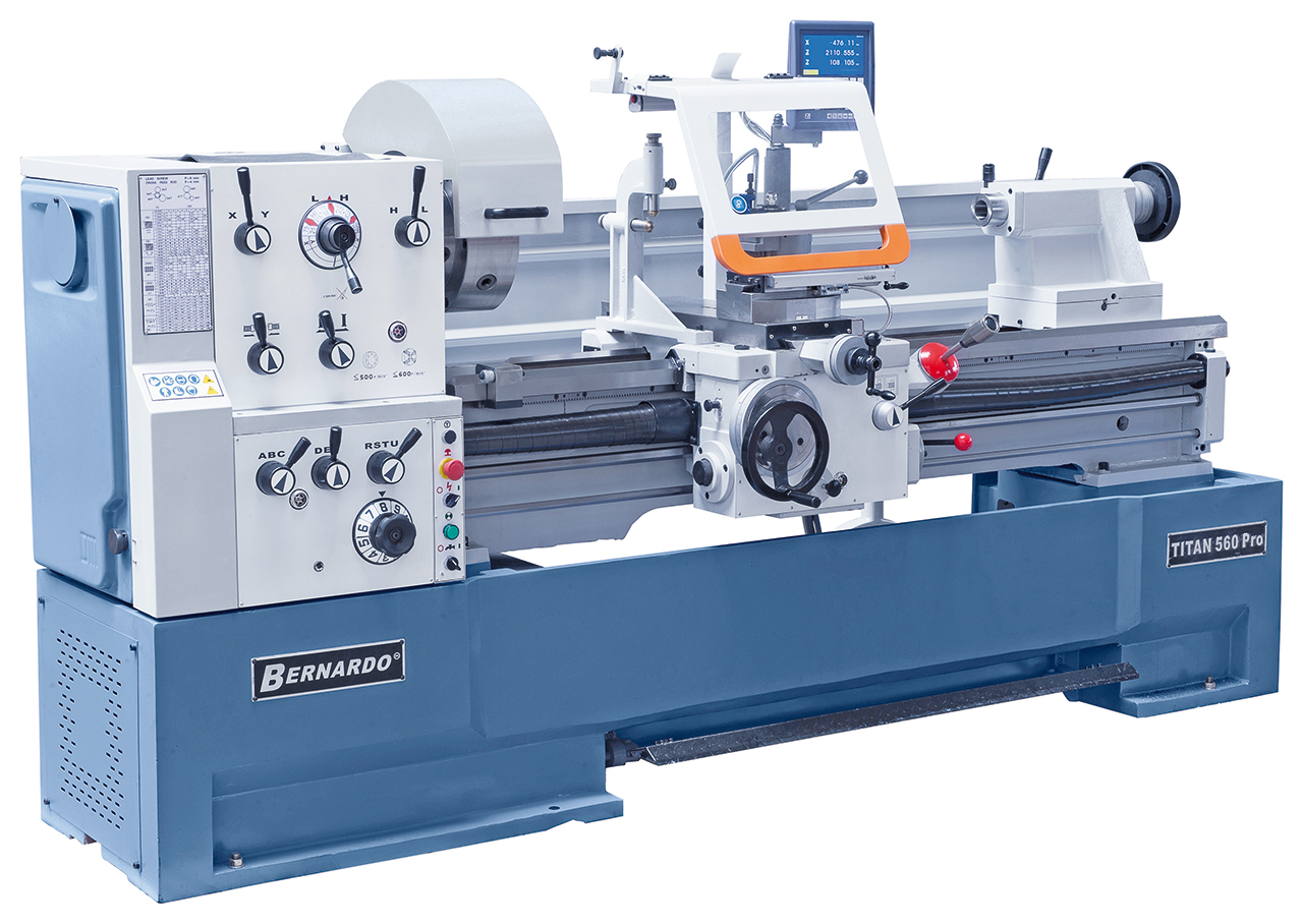Produktionsdrehmaschine Titan 560 x 1500 Pro inkl. 3-Achs-Digitalanzeige *