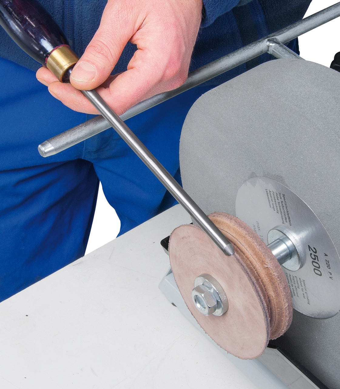 Profilierte Lederabziehscheibe f. NTS 250 Top / NTS 250 Vario