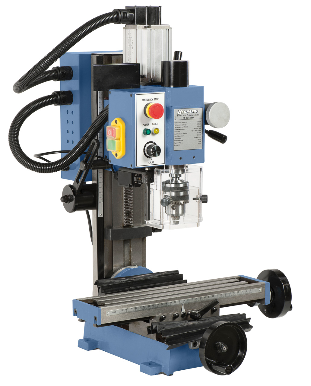 Bohr- und Fräsmaschine KF 20 Super / 230 V