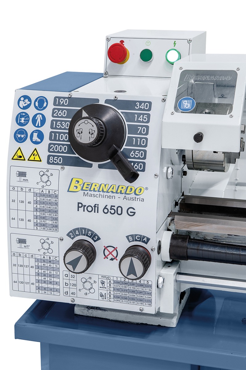 Leit- und Zugspindeldrehmaschine Profi 650 G / 400 V