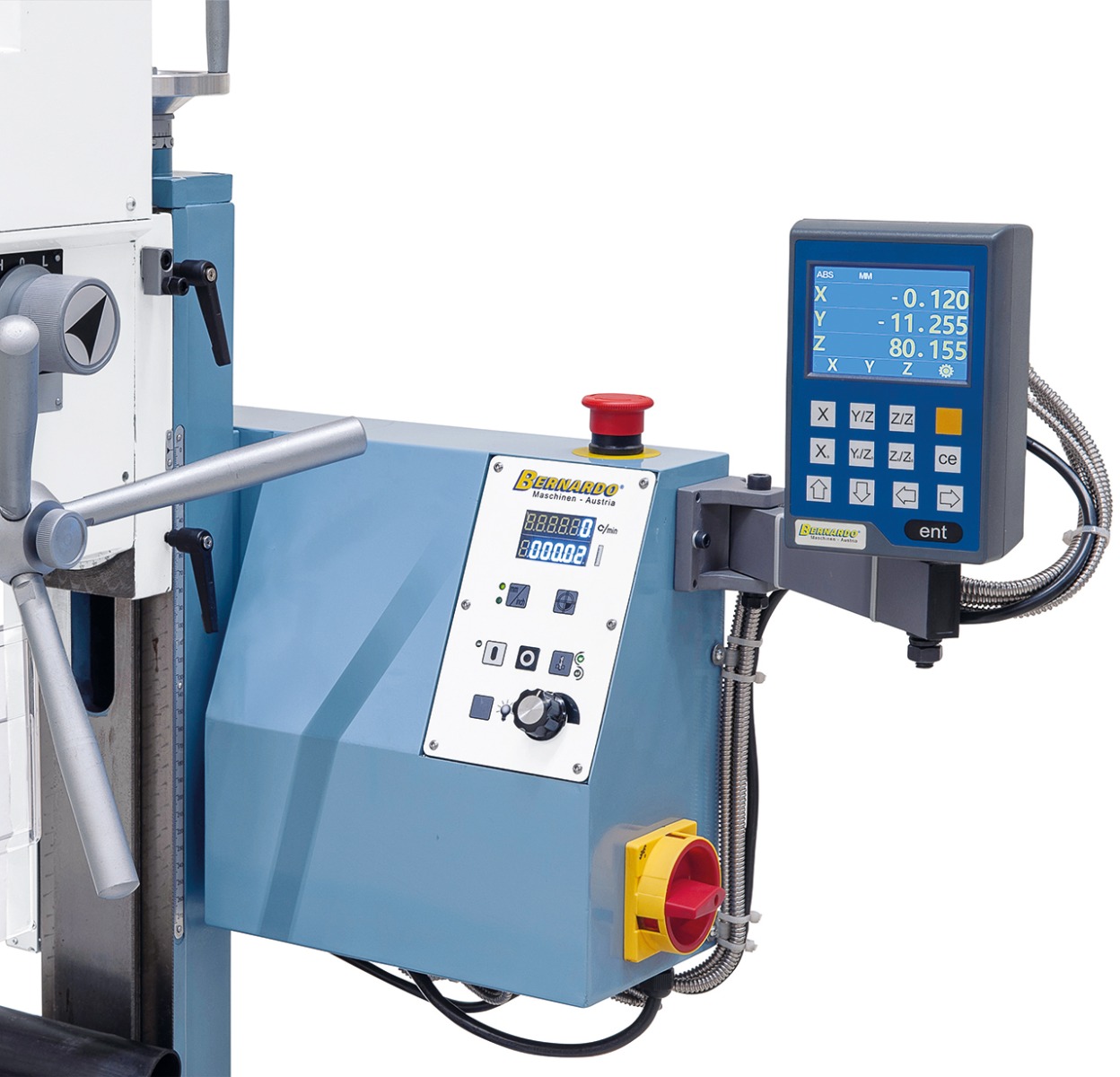 Bohr- und Fräsmaschine KF 26 L Top inkl. 3-Achs Digitalanzeige DT 40
