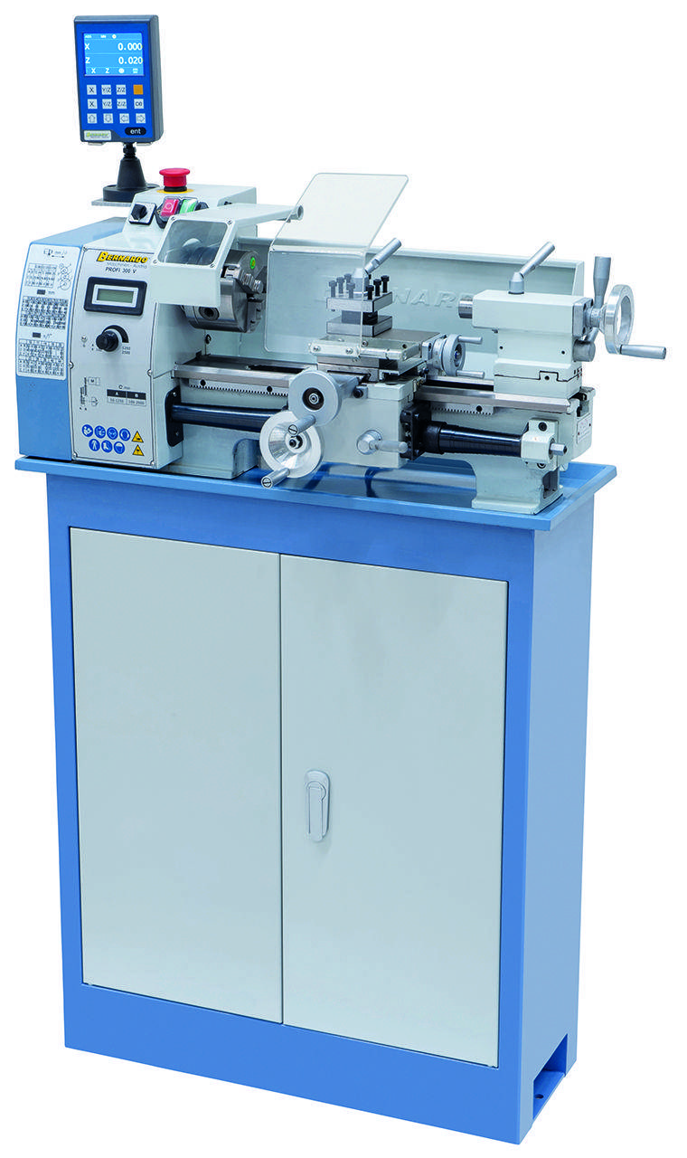 Tischdrehmaschine Profi 300 V / 230 V inkl. 2-Achs Digitalanzeige DT 40