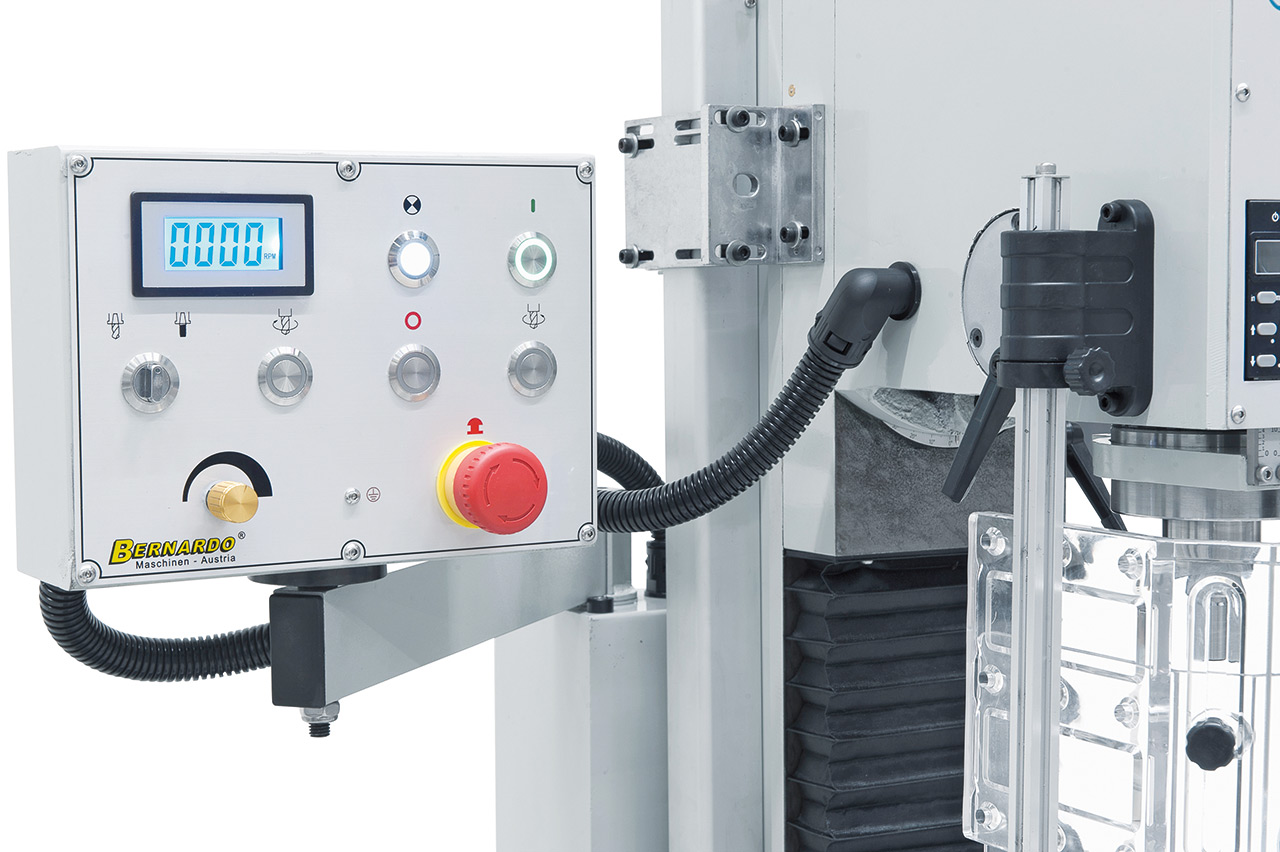 Bohr- und Fräsmaschine BF 35 BDC mit Vorschub inkl. 3-Achs-Digitalanzeige ES-12 V
