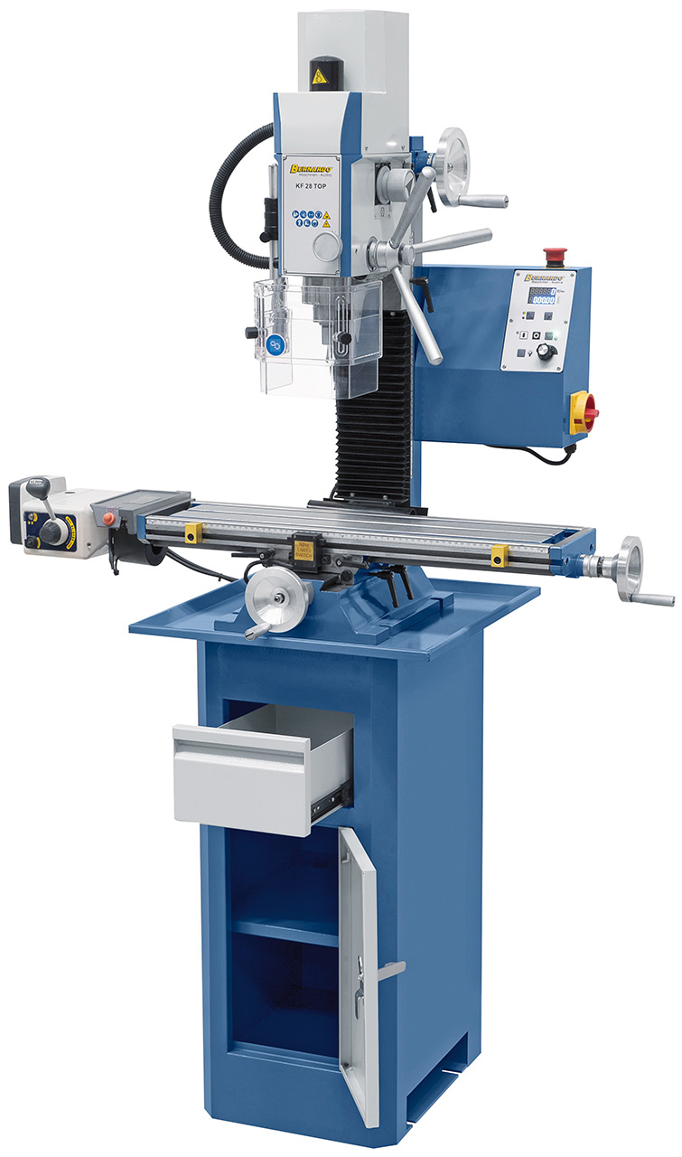 Bohr- und Fräsmaschine KF 28 Top mit Vorschub