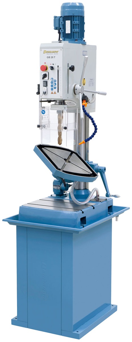 Getriebe-Tischbohrmaschine GB 28 T mit Kühlmitteleinrichtung