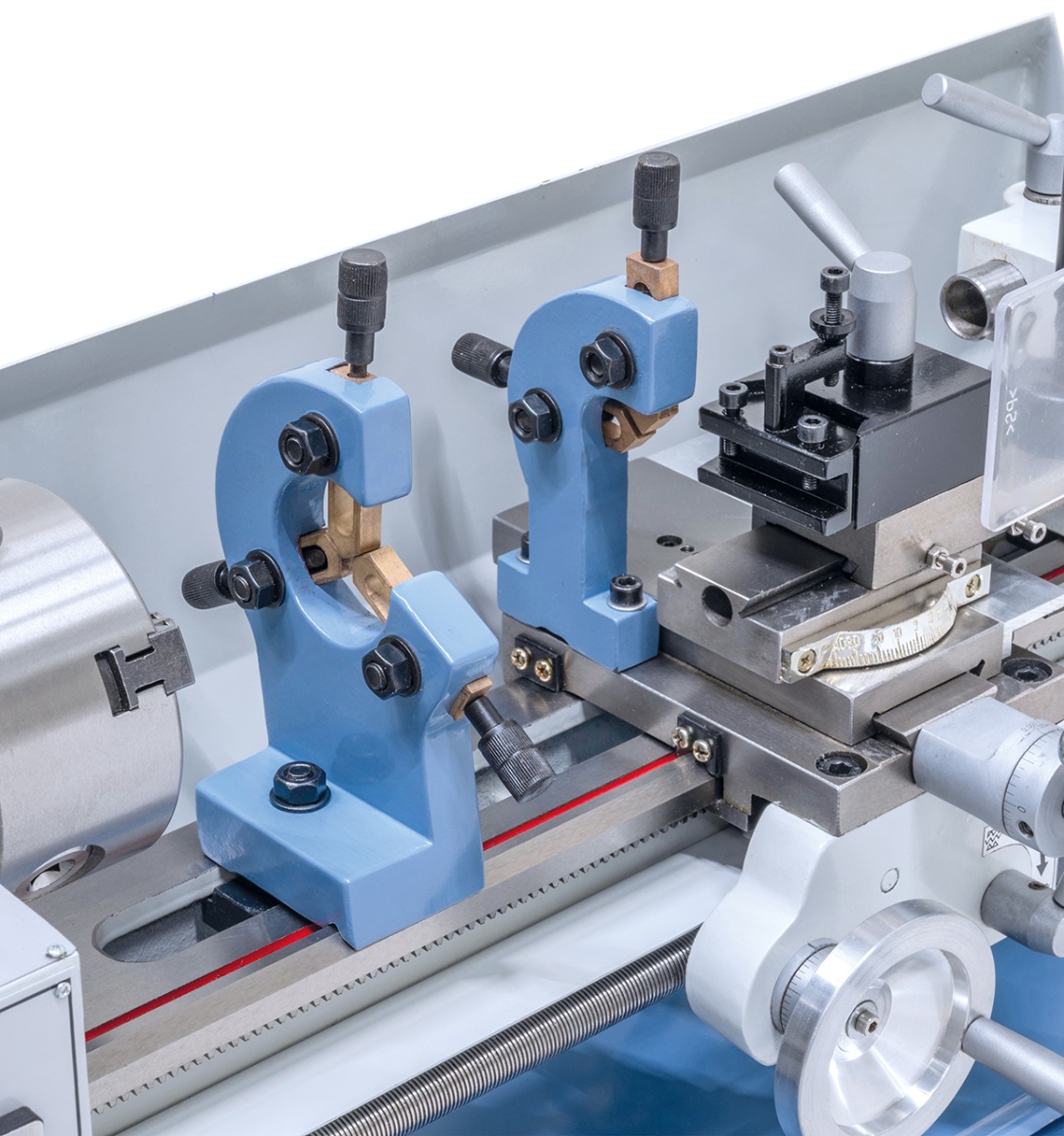 Tischdrehmaschine Hobby 350 Top / 230 V inkl. 2-Achs Digitalanzeige DT 40