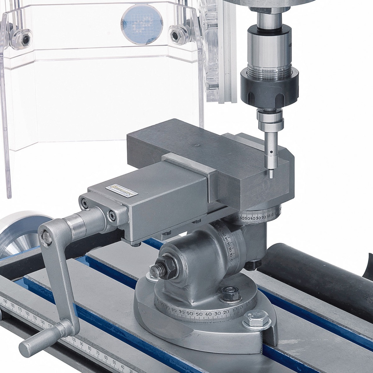 Bohr- und Fräsmaschine KF 18 Top inkl. 3-Achs Digitalanzeige DT 40